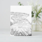 handen, rivier, Spaans gebed Bedankkaart (Staand voorkant)