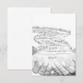 handen, rivier, Spaans gebed Bedankkaart (Voorkant / Achterkant)