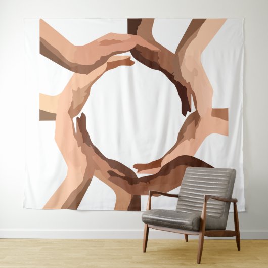 Handen Tapijt Wandkleed (In Situ (horizontaal))