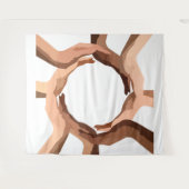 Handen Tapijt Wandkleed (Voorkant (horizontaal))