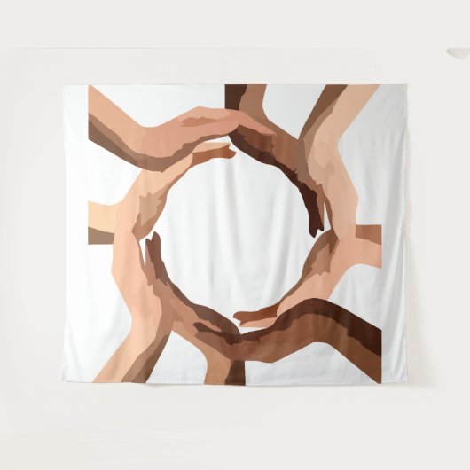 Handen Tapijt Wandkleed (Voorkant (horizontaal))