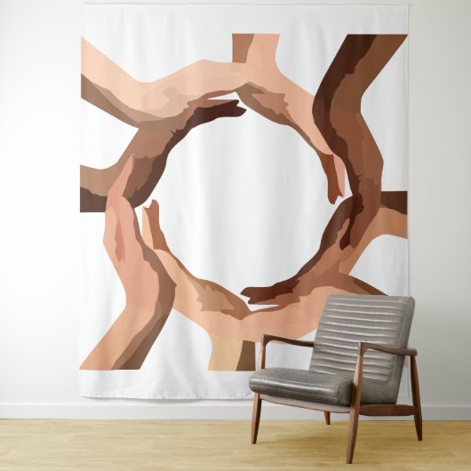 Handen Tapijt Wandkleed (In situ)