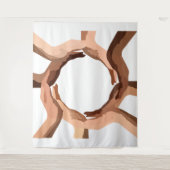 Handen Tapijt Wandkleed (Voorkant)