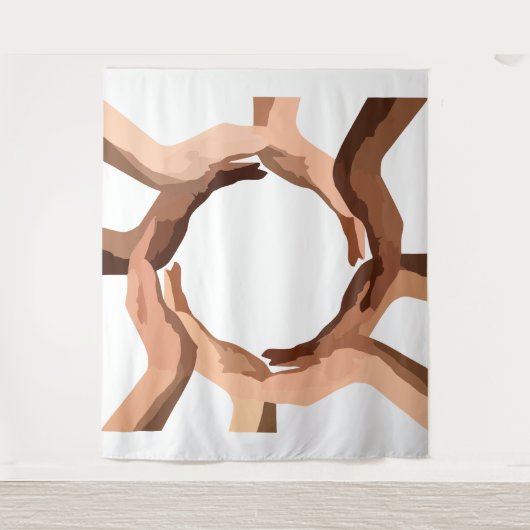 Handen Tapijt Wandkleed (Voorkant)