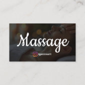 Handen Therapeut Massage Therapie Visitekaartje (Achterkant)