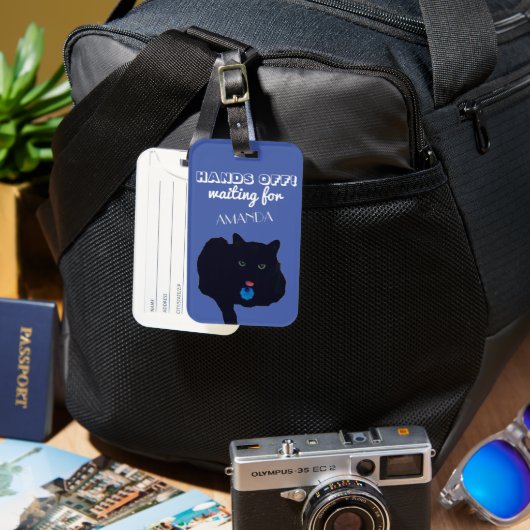 Handen uit! Acryl Bagagelabel (Voorkant & Achterkant)