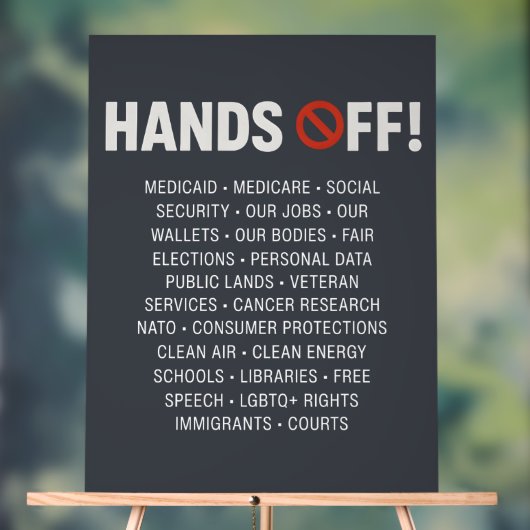 Handen uit acryl bord (Neutraal)