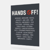 Handen uit acryl bord (Hoek)