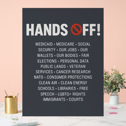 Handen uit acryl bord (Huwelijk)