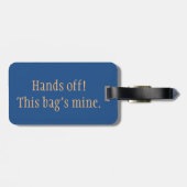 "Handen uit!" Bagage label (Achterkant horizontaal)