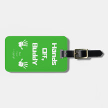 Handen uit, Buddy! -Bagage label
