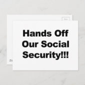 Handen uit de sociale zekerheid briefkaart (Voorkant / Achterkant)