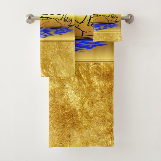 Handen uit elkaar, met een vis en een boot met wat bad handdoek (Insitu)