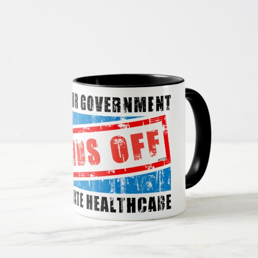 Handen uit gezondheidszorg mok (Voorkant rechts)