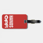 HANDEN UIT! (INVERTED for service dogs) Bagagelabel (Achterkant horizontaal)