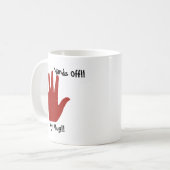 Handen uit, mijn Mok (Voorkant links)