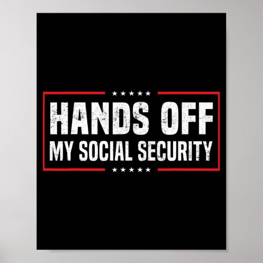 Handen uit mijn sociale zekerheid poster (Voorkant)