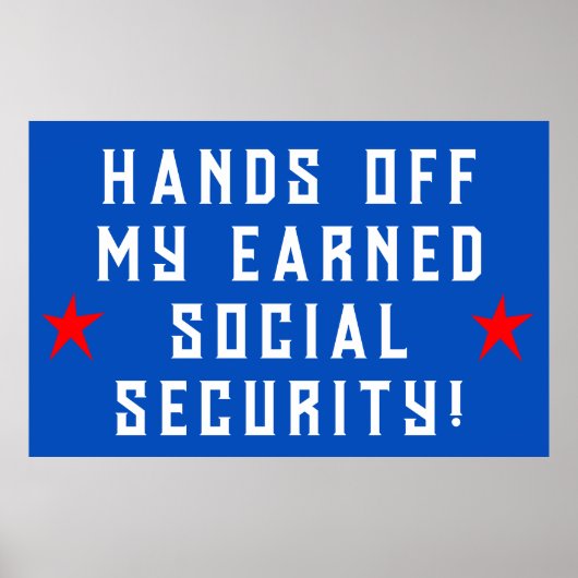 Handen uit mijn sociale zekerheid poster (Voorkant)