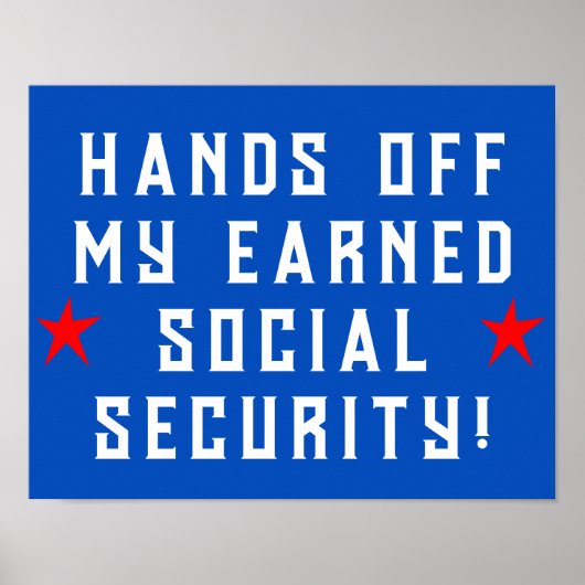 Handen uit mijn sociale zekerheid poster (Voorkant)
