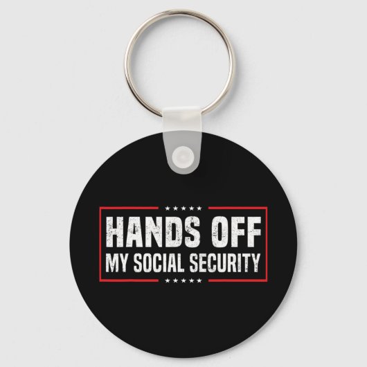 Handen uit mijn sociale zekerheid sleutelhanger (Voorkant)