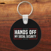 Handen uit mijn sociale zekerheid sleutelhanger (Voorkant)