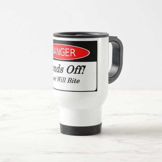 Handen uit! - Mok Reis/Commuter (Voorkant rechts)