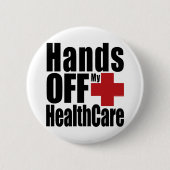 Handen uit My HealthCare Ronde Button 5,7 Cm (Voorkant)