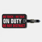 HANDEN UIT! SERVICE DOG BAGAGELABEL (Achterkant horizontaal)