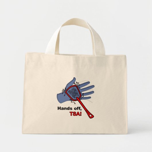 Handen uit, TSA! Kleine Canvas tas (Voorkant)