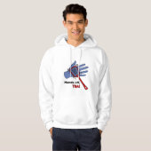 Handen uit, TSA! T-shirt Hoodie (Voorkant volledig)