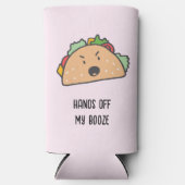 Handen van de Angry Taco Seltzer Blikjeskoeler (Voorkant)
