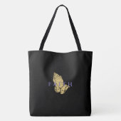 Handen van de Canvas tas van Prayer (Achterkant)