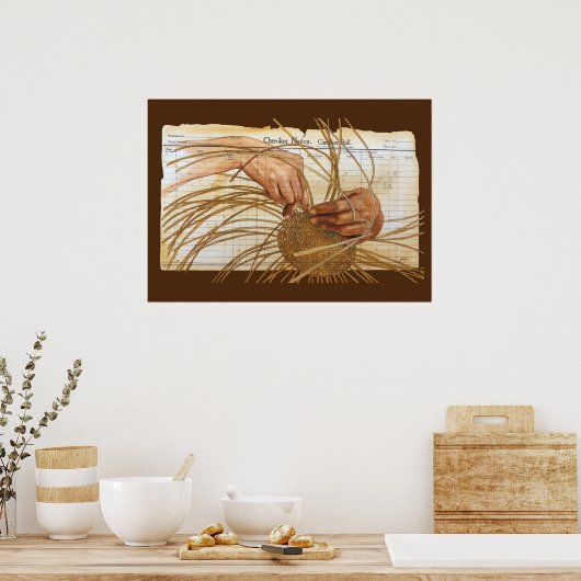 Handen van de kelder poster (Keuken)