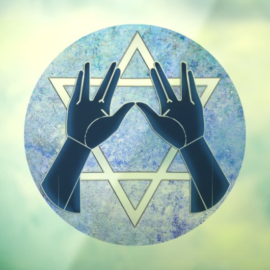 Handen van de Kohanim Raamsticker (Vel 3)