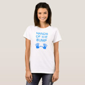 Handen van de pomp met handafdrukken t-shirt (Voorkant volledig)