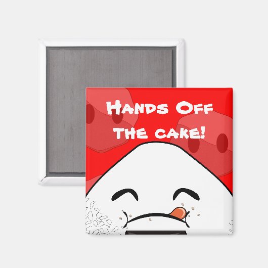 Handen van de taart! magneet (Voorkant / Achterkant)