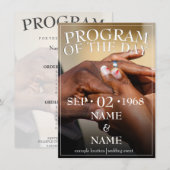 Handen van een bruiloft met een ring (Voorkant / Achterkant)