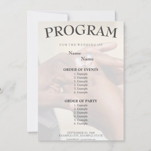 Handen van een bruiloft met een ring (Achterkant)