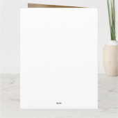 Handen van een bruiloft met ring kaart (Achterkant)