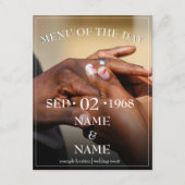 Handen van een fantastisch bruiloft-koppel Ring Informatiekaartje (Voorkant)