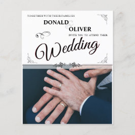 Handen van een Gay Bruiloft Paar met Ringen