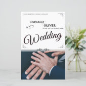 Handen van een Gay Bruiloft Paar met Ringen (Staand voorkant)