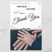 Handen van een Gay Bruiloft Paar met Ringen (Voorkant)