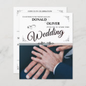 Handen van een Gay Bruiloft Paar met Ringen (Voorkant / Achterkant)