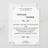 Handen van een Gay Bruiloft Paar met Ringen (Achterkant)