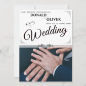 Handen van een Gay Bruiloft Paar met Ringen (Voorkant)