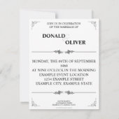 Handen van een Gay Bruiloft Paar met Ringen (Achterkant)