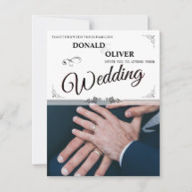 Handen van een Gay Bruiloft Paar met Ringen