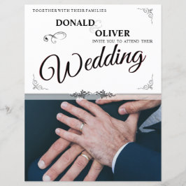 Handen van een Gay Bruiloft Paar met Ringen