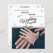 Handen van een Gay Bruiloft Paar met Ringen (Voorkant / Achterkant)